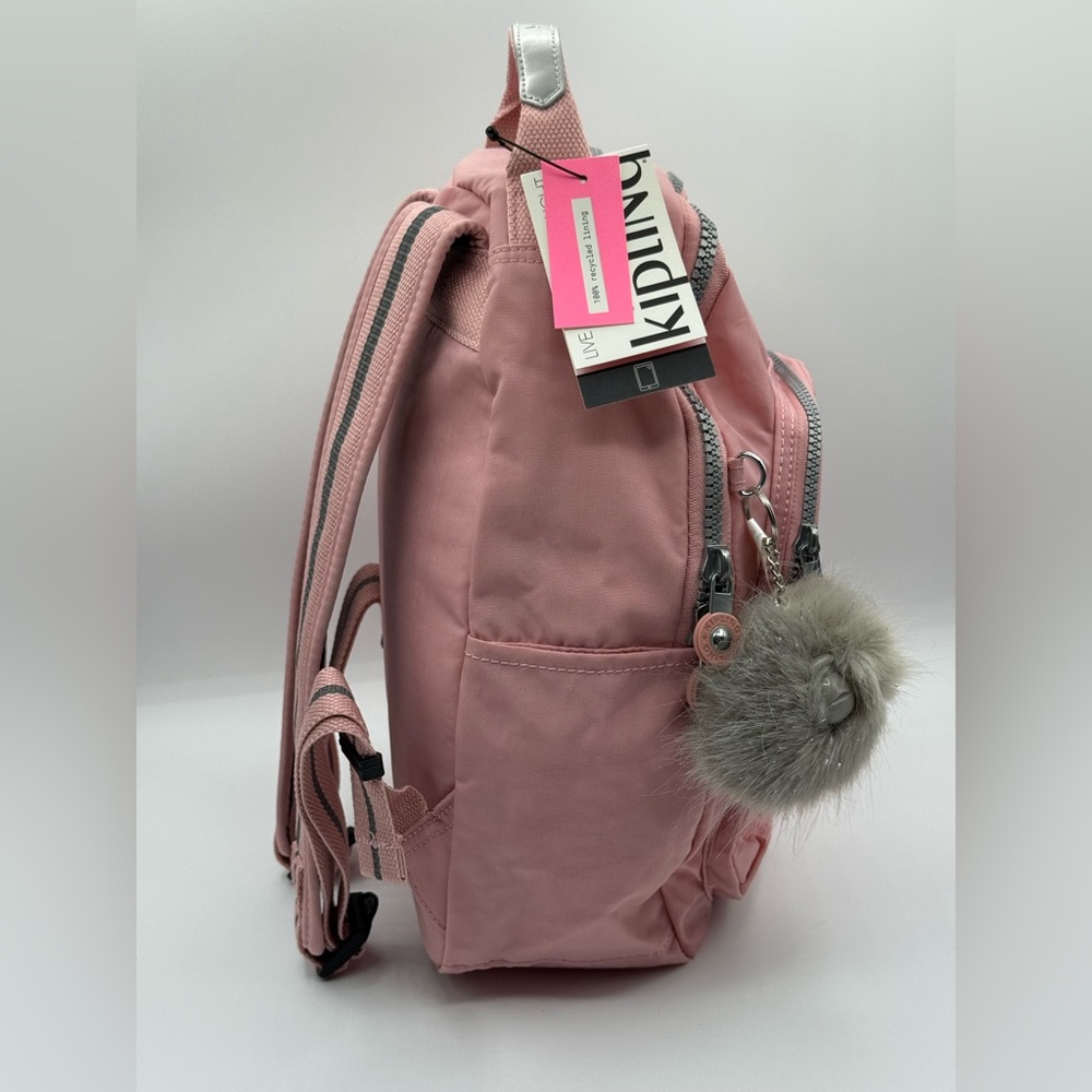 Kipling Seoul Small Tablet Backpack Bridal Rose - Picture 12 of 17